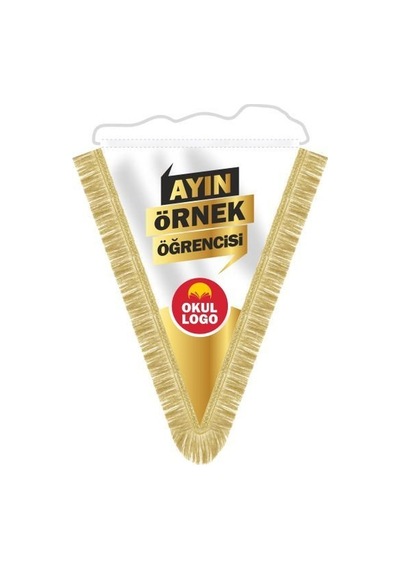 Ayın Örnek Öğrencisi Püsküllü Flama 25x35 cm