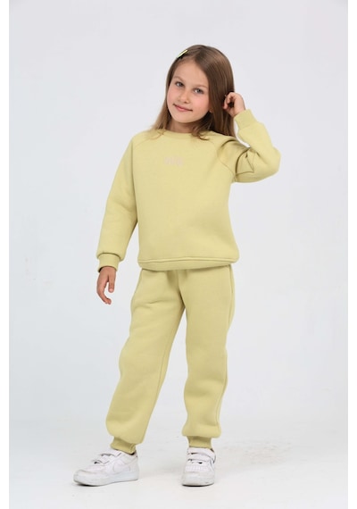 Toontoy Kids Toontoy Kız Çocuk 2'li Takım Bisiklet Yaka Sweatshirt & Beli Paçası Lastikli Cepli Jogger Eşofman Altı - 3 İplik Şardonlu Açık Yeşil Toontoy Kids Toontoy Kız Çocuk 2'li Takım Bisiklet Yaka Sweatshirt & Beli Paçası Lastikli Cepli Jogger Eşofman Altı - 3 İplik Şardonlu Açık Yeşil