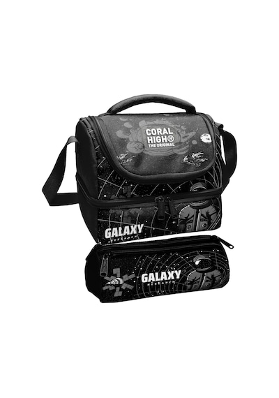 Coral High Erkek Çocuk Siyah Beyaz Galaxy Desenli İki Katlı Beslenme Çantası Ve Kalemlik Seti 37219+11171 Siyah - Beyaz Coral High Erkek Çocuk Siyah Beyaz Galaxy Desenli İki Katlı Beslenme Çantası Ve Kalemlik Seti 37219+11171 Siyah - Beyaz