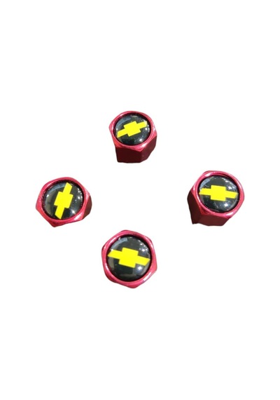 Lastik Sibob Kapak Chevrolet Kırmızı 4 Lü Set Metal Şık