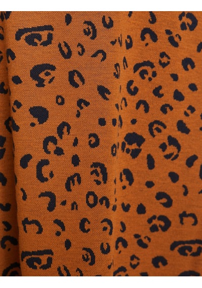 Koton Leopar Desenli Etek Kahverengi Desenli 9yal78046ık