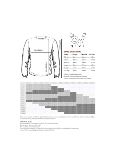 Kurt Dolun Ay Baskılı Füme Antrasit Erkek Örme Sweatshirt
