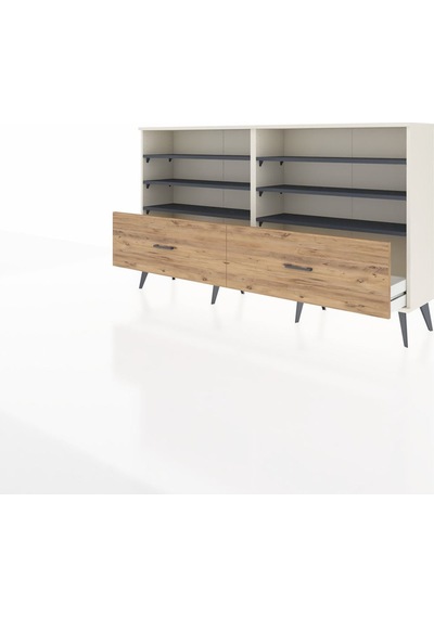 Arges Konsol 6 Raflı 2 Çekmeceli 176x30x99 Aytaşı-antrasit/çam Aytaşı-antrasit/çam Arges Konsol 6 Raflı 2 Çekmeceli 176x30x99 Aytaşı-antrasit/çam Aytaşı-antrasit/çam