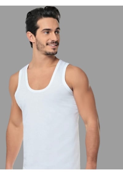 Erkek 6'lı Klasik Penye Atlet 001