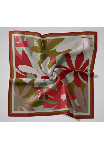 Silk Home Aura Eşarp 140001-04 Bordo, Haki, Çağla Vizon,kırmızı, Gri