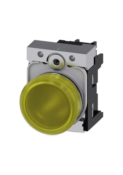 Siemens 3Sb3604 6Ba30 3Sb3 Metal Seri 22Mm Komple Sinyal Lambası 250V A Direk Beslemeli Ampulsüz Soket Ve Ka