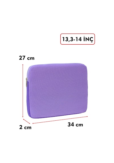 Macbook Air Pro 13 & 13.3-14 inç File Laptop Kılıfı 185 gr Tüm Marka ve Modeller İle Uyumludur Lila