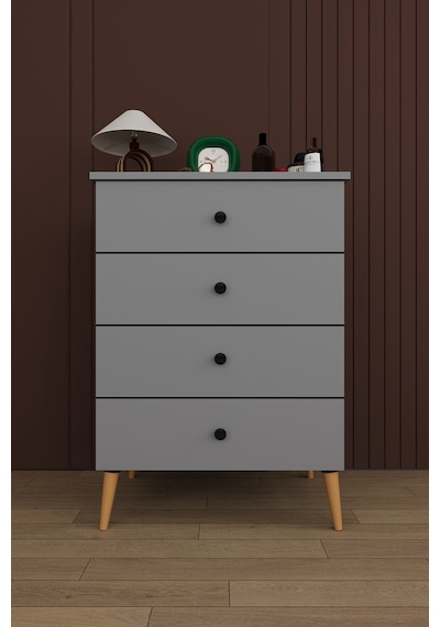 Asra Trend Yatak Odası Takımı 5 Parça %100 Mdf Gardırop Şifonyer Makyaj Masası Komodin Ytk02