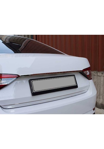 Skoda Superb B8 Krom Plaka Üstü Çıta 2015 ve Sonrası