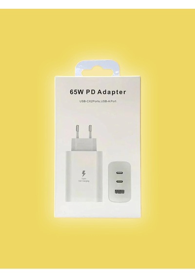 Eıma 65w Pd Hızlı Şarj Adaptörü 2xtype-c + Usb-a