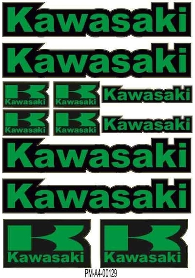Kawasakı Tasarım A4 Çoklu Sticker Seti Diğer