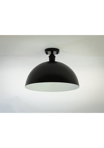 Riolight Retro Siyah Içi Beyaz Tekli Metal Plofonyer Avize Çap: 3 (538284405)