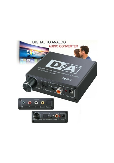 Dijital To Analog Ses Hifi 192Khz Dijital Ses Dönüştürücü Adaptör