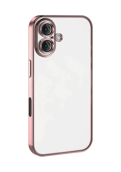 İphone 16 Kılıf Razer Lensli Silikon - Pembe
