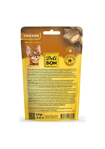 Delibon Bisküvi Kedi Ödül Maması 60g Tavuklu 148-30029.01