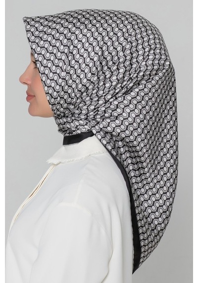 Armine İpek Eşarp 8401d Twill İpek -88 Füme Gri