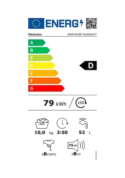 Electrolux EW6F421BT 1200 Devir 10 KG Çamaşır Makinesi