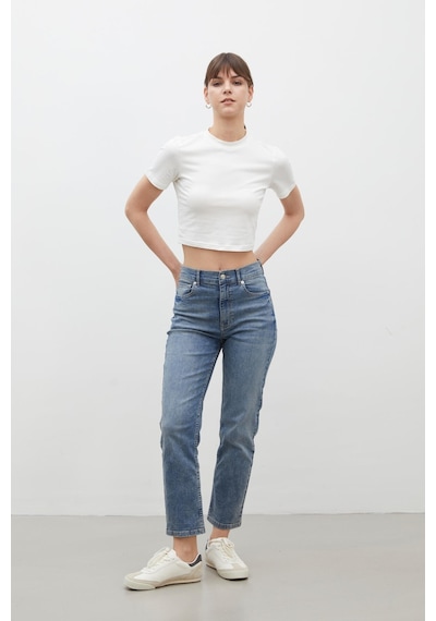 Manuka Bootcut Fıt Denim Pantolon Mavi