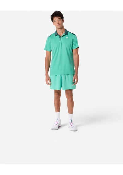 Asics Court Polo Erkek Yeşil Kısa Kollu Tshirt 2041a340-303