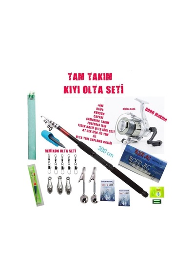 Tam Takım Eksiksiz Kıyı Olta Seti
