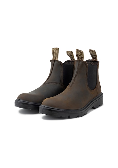 743 Marron Osc Erkek 9080 Natural World Bota Chelsea Nobuck Elastıcos 743 Marron Osc