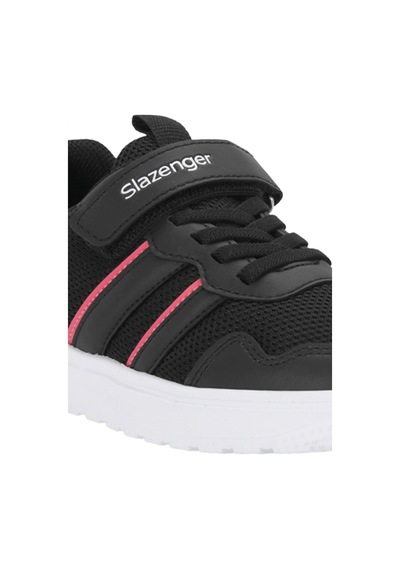 Slazenger Fıora Kız Çocuk Cırt Cırtlı Siyah / Pembe Günlük Spor Ayakkabısı