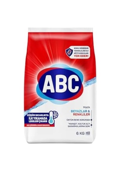 Abc Deterjan Matik Beyazlar & Renkliler 6 Kg