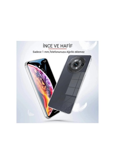 Xiaomi Redmi A3 4g Kılıf Lüx Şeffaf Silikon 0.2M-Çok Renkli