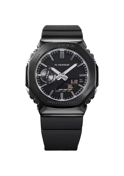 G-shock G-steel 2100 Series Luxe Black 44.4 Mm Quartz Saat Gm-210 Siyah
