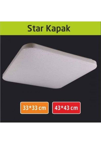 33 33 Led Panel Star Kapak 24w Sıva Üstü Şık Kaliteli Ürün Beyaz