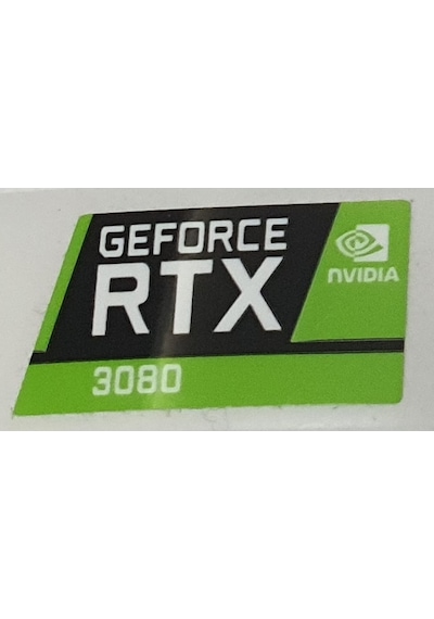 Nvidia Geforce Rtx 3080 Sticker Yatay Etiket D154