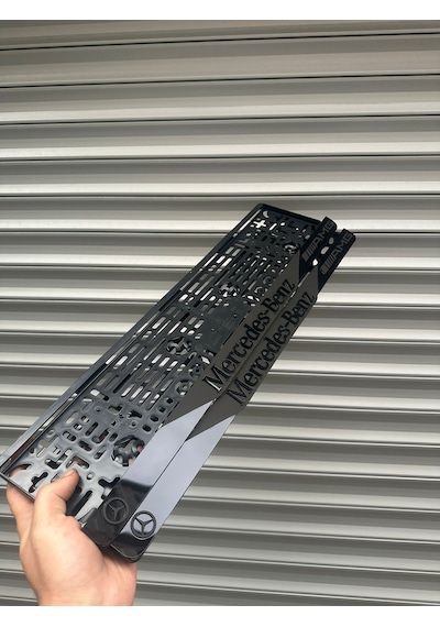 Vipplaka Mercedes Uyumlu Ortası Mat Plakalık