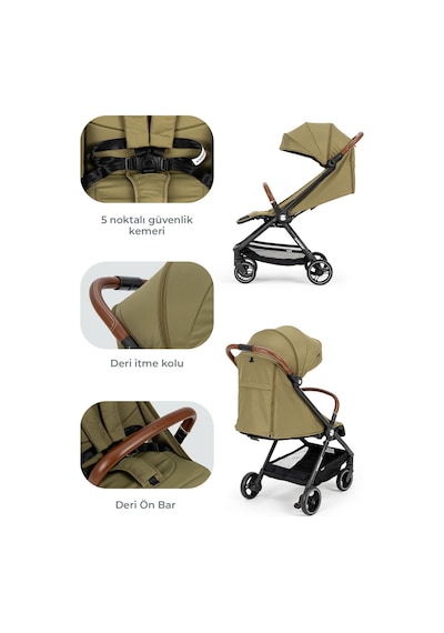 Kanz Instreet Autofold Katlanabilir Kabin Boy Travel Sistem Bebek Arabası