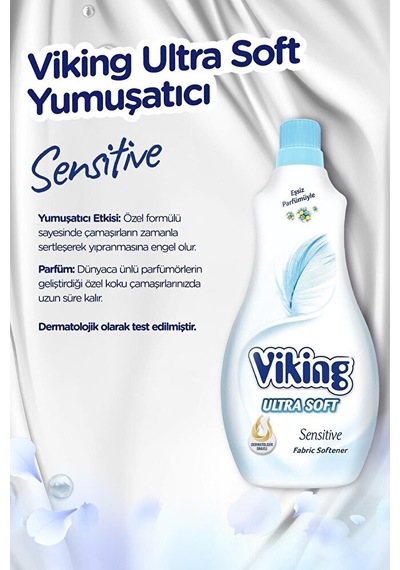Viking Yumuşatıcı Soft Sensitive 1400 Ml 6 Adet 3'lü Set