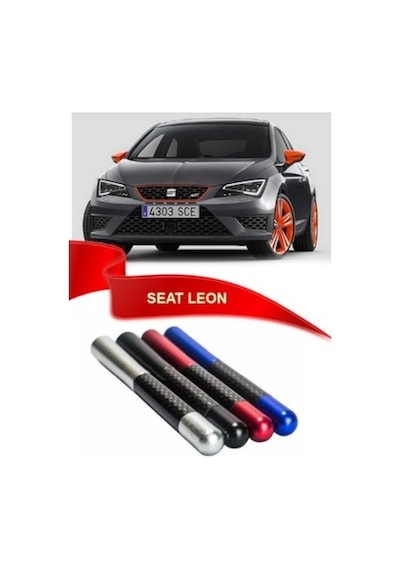 Ckmarket Seat Leon Uyumlu Karbon Desenli Çubuk Metal Radyo Anteni