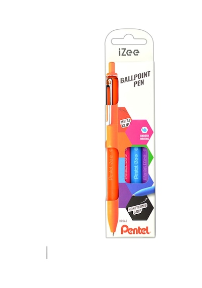 Pentel 1.0 Mm Yağ Bazlı Mekanizmalı Roller Kalem - İzee - 4'lü Blister F-p-s-v