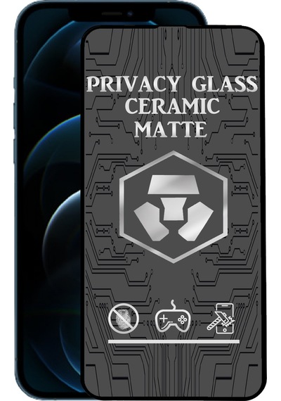 Apple Uyumlu   iPhone 12 Pro Max Tam Kaplayan Mat Seramik Nano Esnek Hayalet Ekran Koruyucu