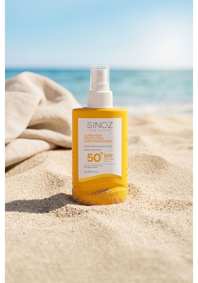 Sinoz Hassas Bakım Ultra Yüksek Koruyucu ve Nemlendirici Güneş Kremi SPF50+ 200 ML