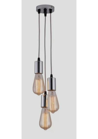 Mylights Modern Spor Üçlü Gümüş Sarkıt Avize