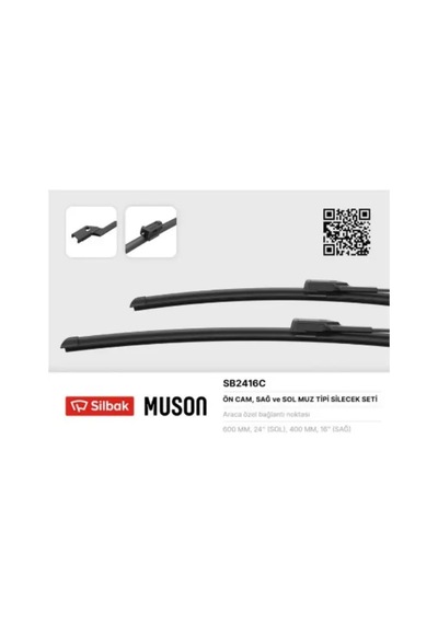 Sılecek Supurgesı 600 / 400mm Muz Tıp Byd Atto 3 Dolphın Mg Hs-mg4 Twıngo Iı 07 Polo 09 Doblo 2 - 9007425701742