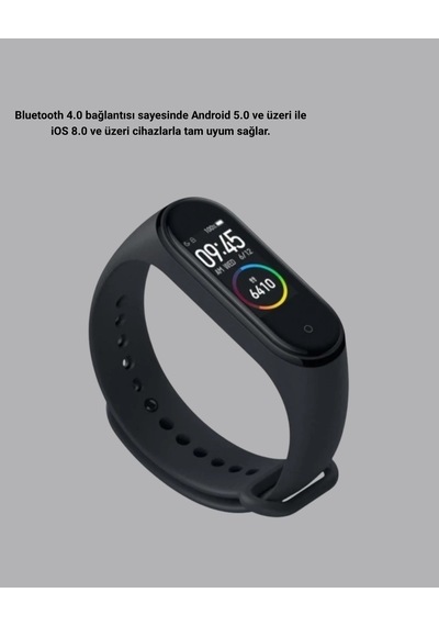 Bluetooth Akıllı Bileklik Spor Modlu Kalp Atış Takipli Uyku Analizli