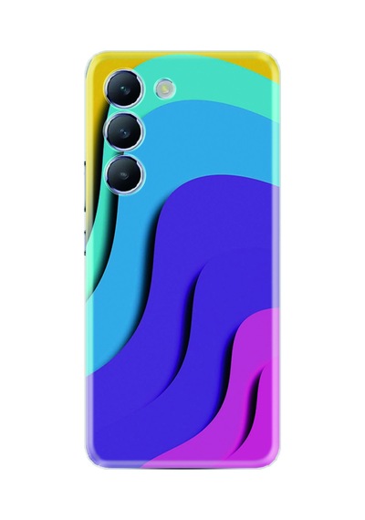 Realme 12 Lite Kılıf Silikon Desen Özel Seri Renk Cümbüşü 1631