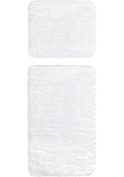 Koza Home Douro Shaggy 2li Banyo Paspası Beyaz Kaydırmaz Taban 60 X 100 - 5 Beyaz