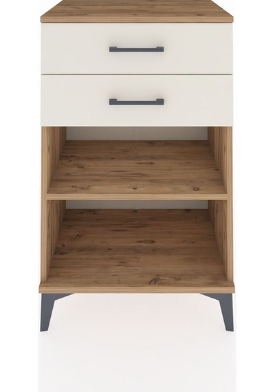 Hyperion Komodin Tek Raflı 2 Çekmeceli 60x44x96 Çam-aytaşı Çam
