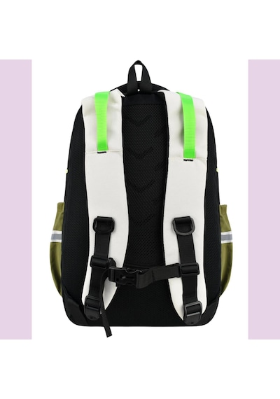 Ortopedik Ultra Lüx Büyük Boy 45 30 20 Cm Su Geçirmez Laptop Bölmeli Sırt Çantası Yeşil