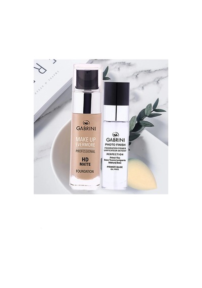 Gabrini  Mat Fondöten Ultra Yoğun Kapatıcı 01 30 ML + Makyaj Altı Bazı Matlaştırıcı 20 ML