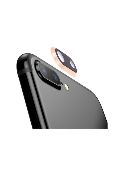 Apple Uyumlu  iPhone 8 Plus Arka Kamera Lens Arka Kamera Camı Gold