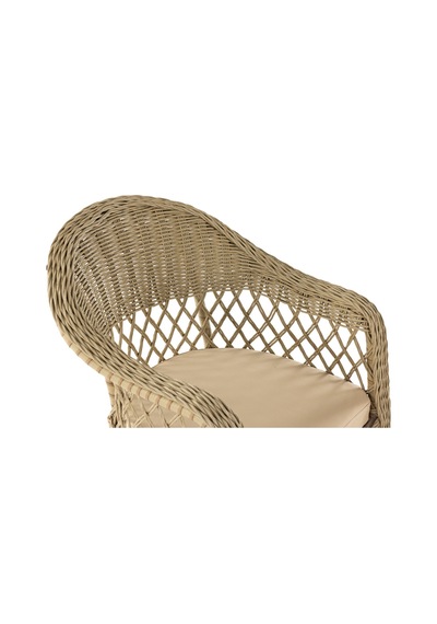 Patara 4 Sandalye+yuvarlak Masa 100x100 Bahçe Balkon Mutfak Masa Takımı