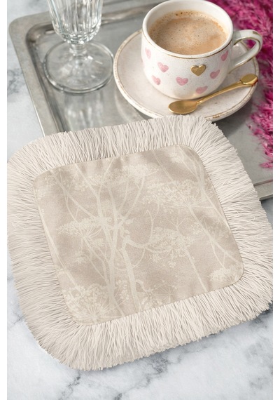 Naturel Zarif Saçaklı Dekoratif Kumaş Peçete - Pastel Bitki Modern Krem Bardak Altlığı Mendil Açık Fırtına Kiremit Naturel Zarif Saçaklı Dekoratif Kumaş Peçete - Pastel Bitki Modern Krem Bardak Altlığı Mendil Açık Fırtına Kiremit