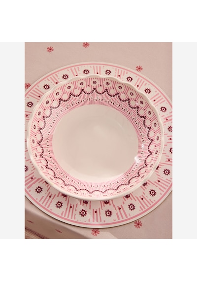 Pembe Stoneware Servis Kasesi 20,5 Cm